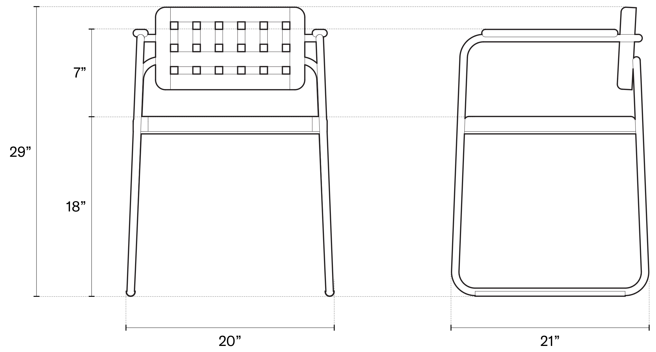 chair lines for dropdown